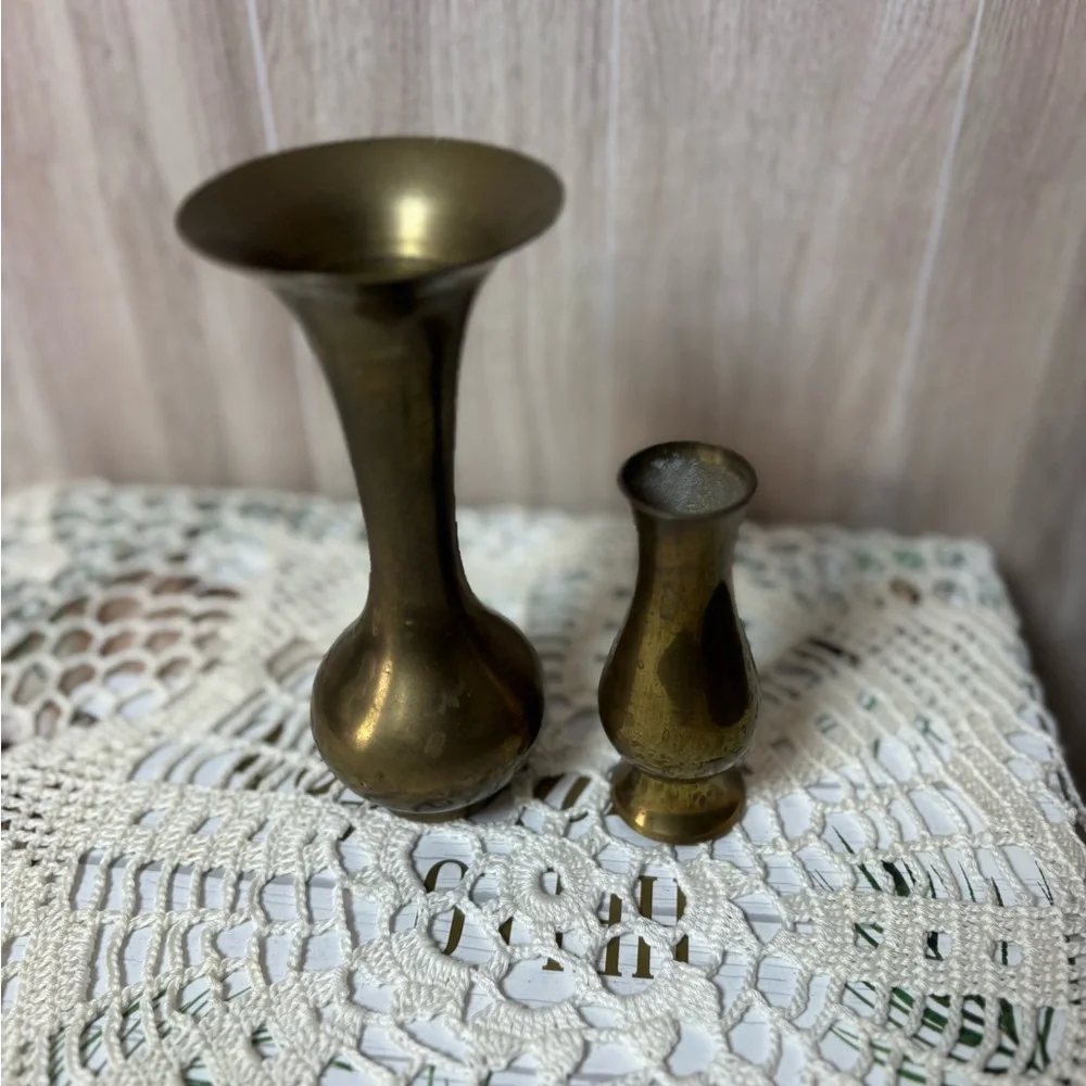Elegant Brass Vases Small